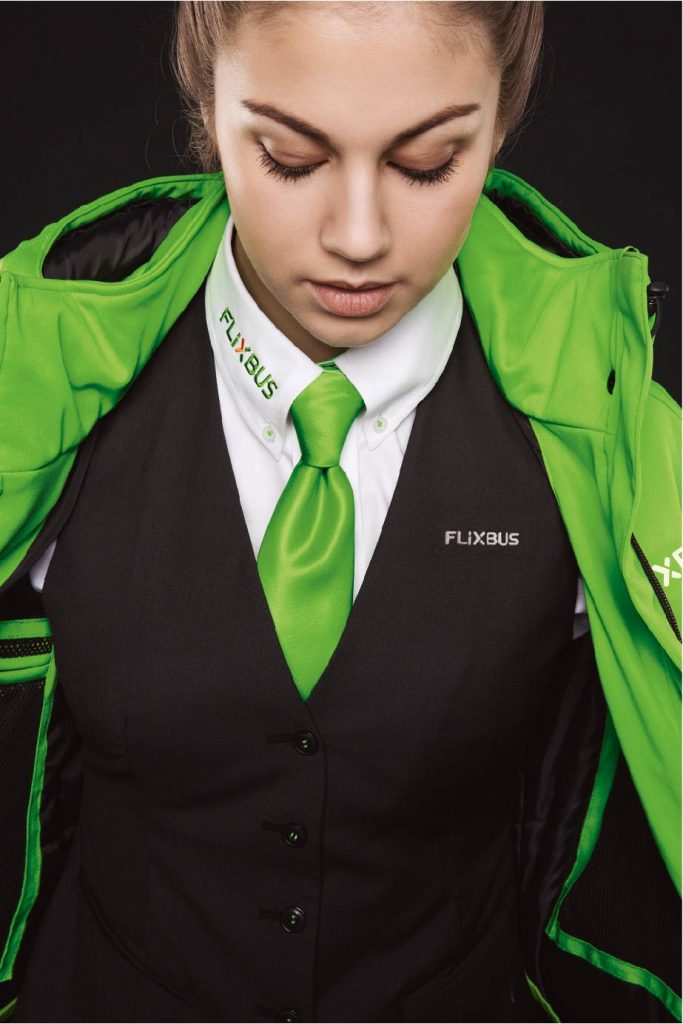 Flixbus Corporate-Fashion Weste Hemd Logo